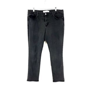 Levi's Signature Black Totally Shaping Straight Denim Women's Jeans 36/30 18M Hi